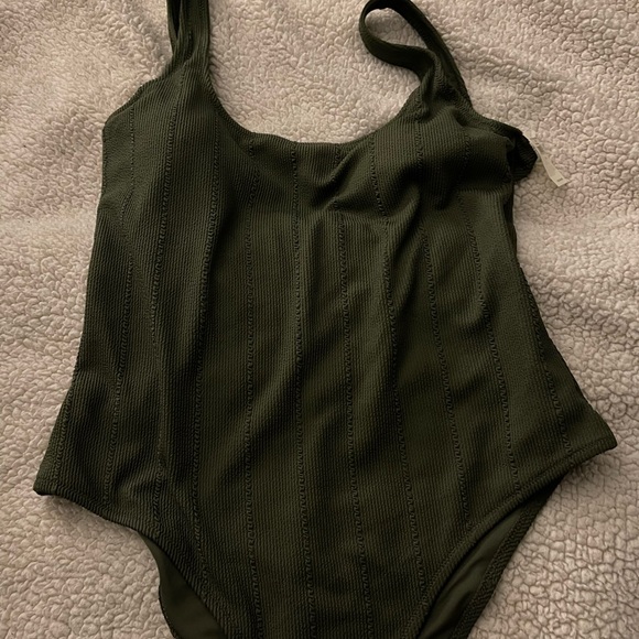 aerie Swim Womens Olive Green One Piece Swimsuit Poshmark